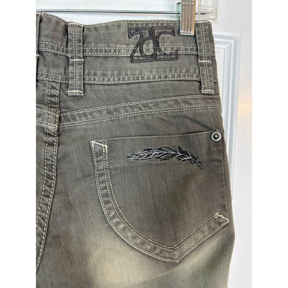 Rare Z. Cavaricci Jeans Y2K 90's Grunge Low Rise Faded Gray Jeans Feather 26 - Picture 6 of 11